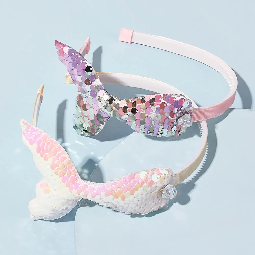 Pink Fantasy mermaid headband, product view 2 of 4