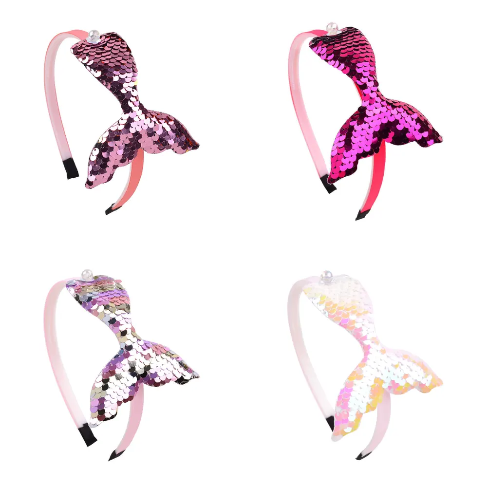 Pink Fantasy mermaid headband, product view 3 of 4