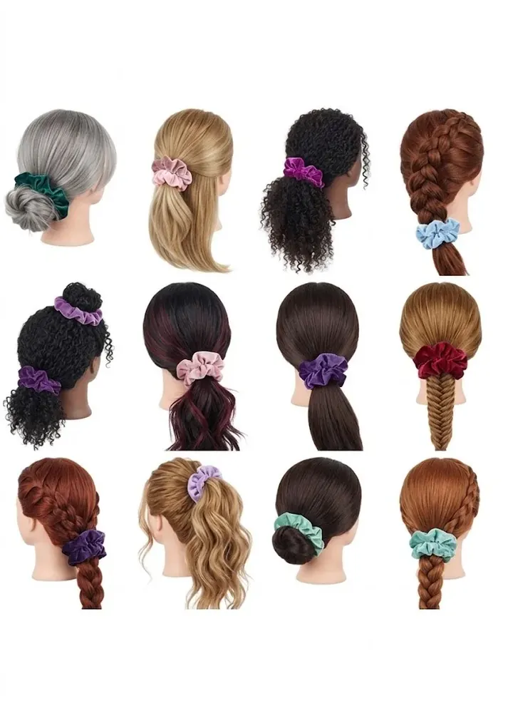 Premium velvet scrunchies, product view 2 of 3