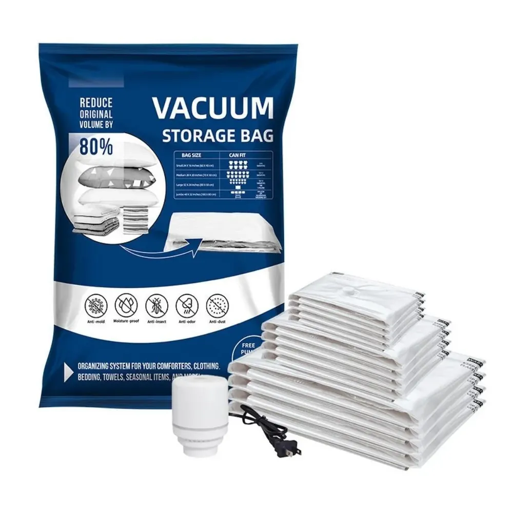 Vacuum storage bag assortment with electric pump, product view 3 of 9