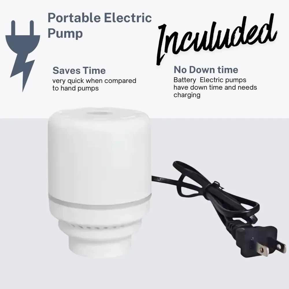 Vacuum storage bag assortment with electric pump, product view 5 of 9