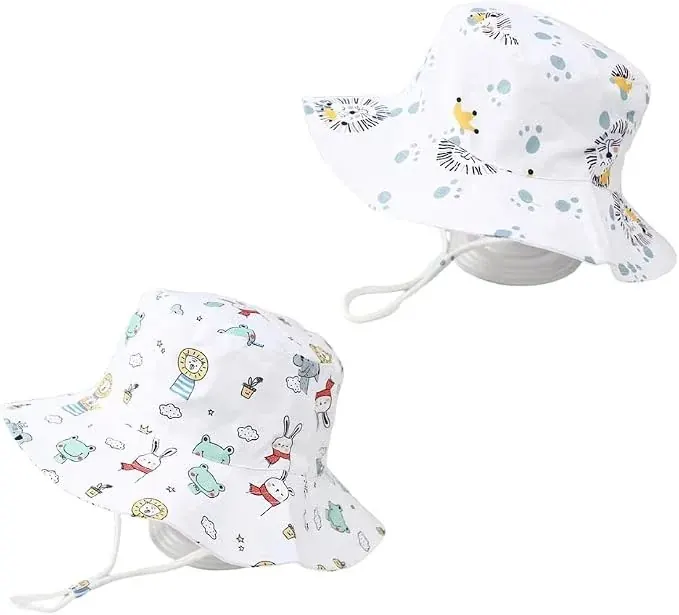 Children's cartoon sun hat, product view 3 of 4